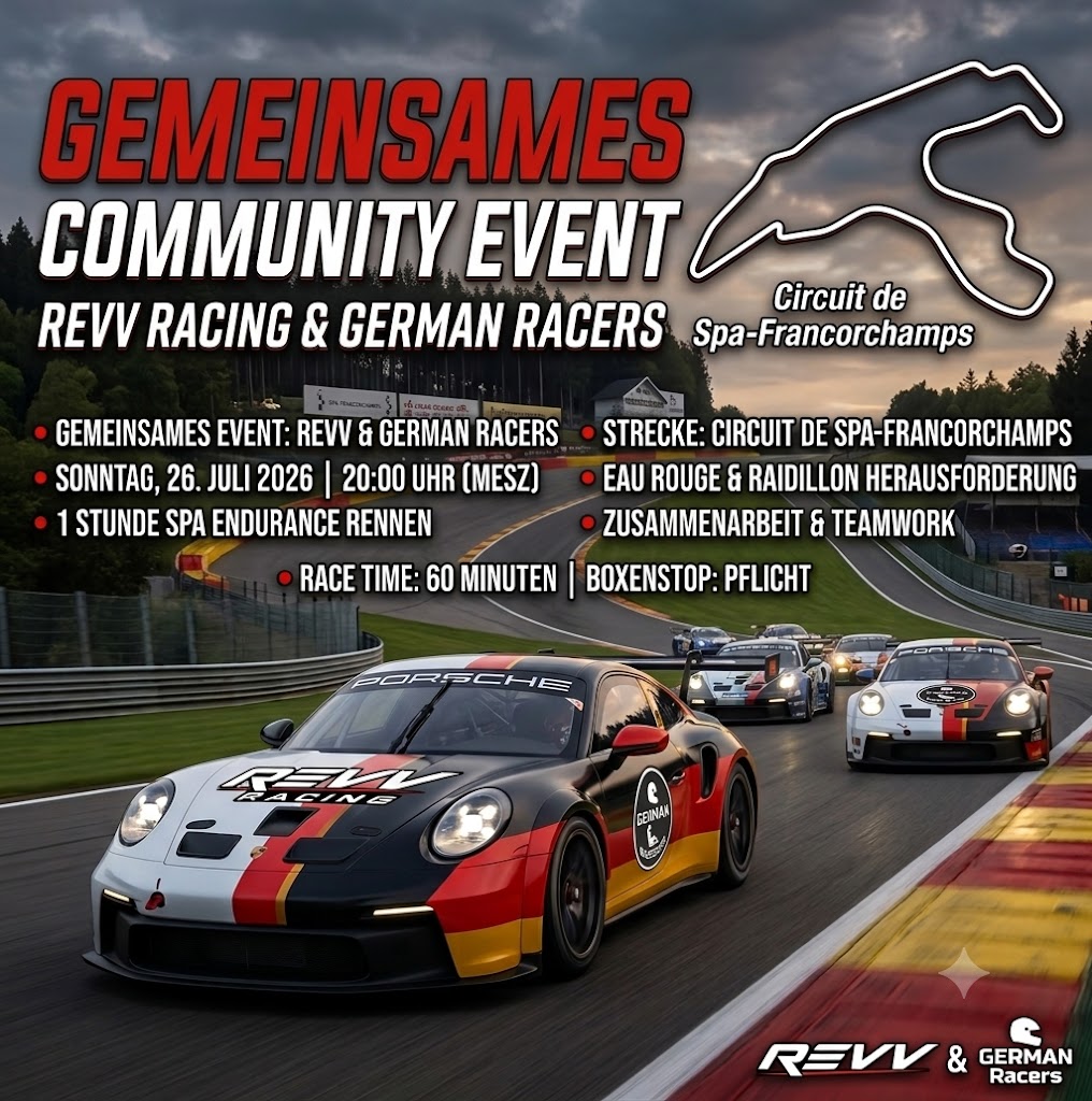 COMMUNITY-JOIN: REVV & GERMANRACERS AUF EINEM GRID! 🏁