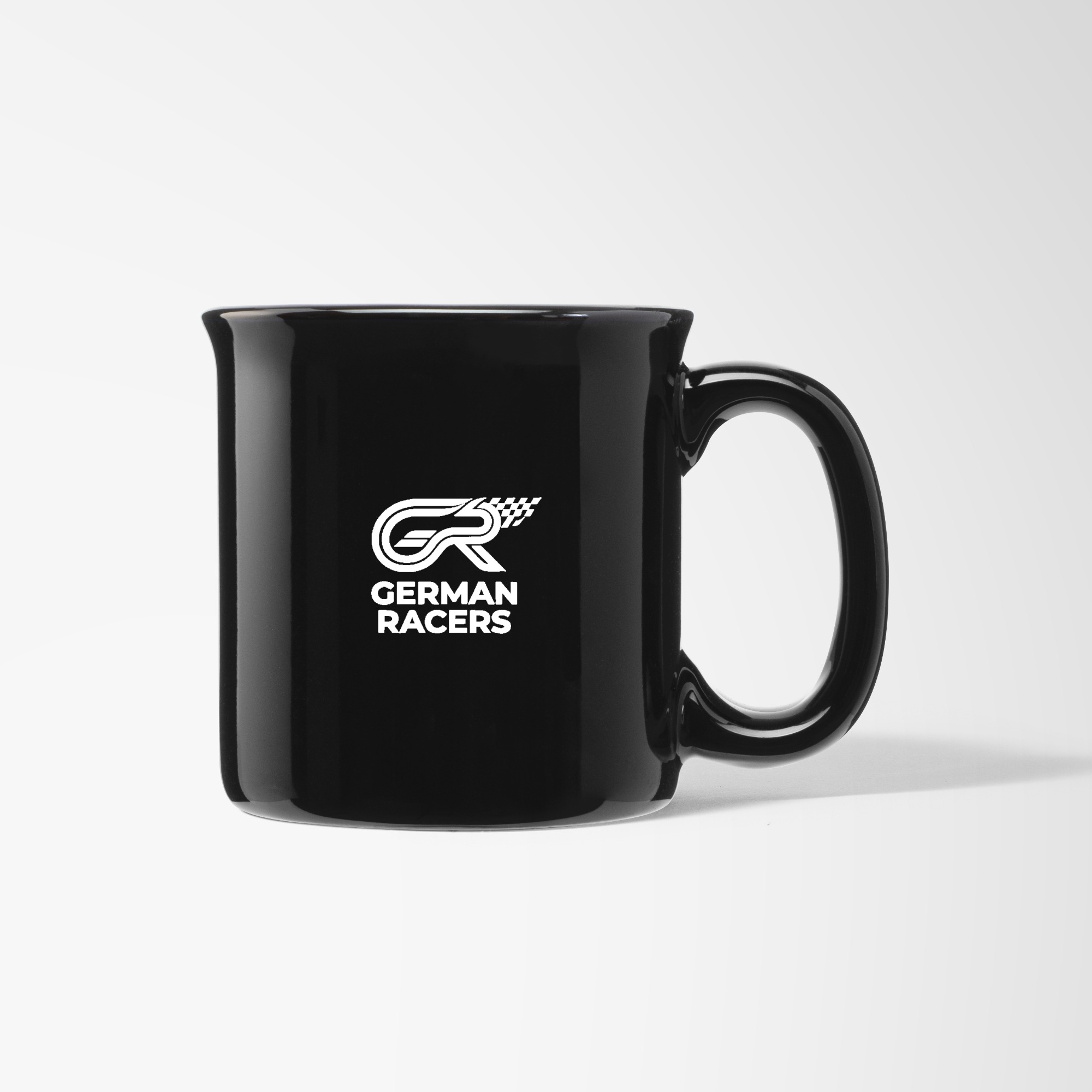 Offizielle „German Racers“ Keramiktasse – Schwarz & Stilvoll